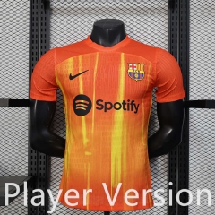 Player Version 25-26 Barcelona Orange Thailand Soccer Jersey AAA-888