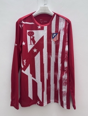 2025-26 Atlético Madrid Home Red&White  LS Thailand Soccer Jersey AAA-9268