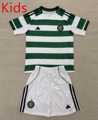 2025-26 Celtic Home White&Green Kids/Youth Soccer Unifrom-AY