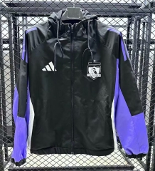 (S-3XL) 2025-26 Colo-Colo Black Reversible Trench Coats -GB