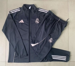 2025-2026 Real Madrid Dark Grey Thailand Soccer Jacket Uniform-815