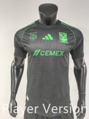 Player Version 2025-26 Tigres UANL 2nd Away Black Thailand Soccer Jersey AAA-0871
