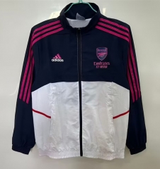 25-26 Arsenal Blue&White Thailand Soccer Trench Coat-1836