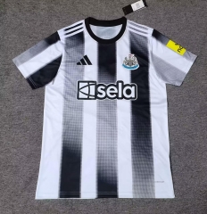 (S-4XL) 2025-2026 Correct Version Newcastle United Home White&Black Thailand Soccer Jersey AAA-2483