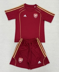 2025-26  Retro version Arsenal Red Soccer Uniform-AY