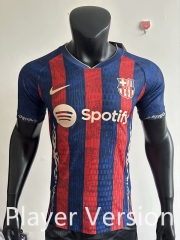 Player Version 25-26 Special Edition Barcelona Home Red&Blue Thailand LS Soccer Jersey AAA-3511