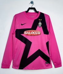Retro Version 11-12  Juventus Away PINK LS Thailand Soccer Jersey AAA-811