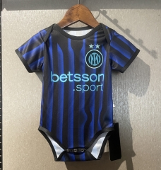 2025-2026 Inter Milan Home Blue&Black Baby Soccer Uniform-CS