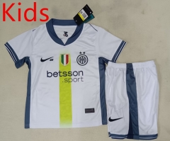 Champions League Final Special Edition 2025-2026 Inter Milan White Kids/Youth Soccer Uniform-507