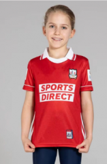 (16-26 )GAA 2025  cork Home Red Rugby kids Shirt