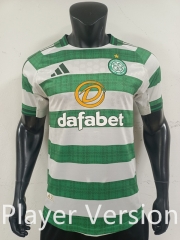 Player version 2025-26 Celtic Home White&Green Thailand Soccer jersey AAA-0871