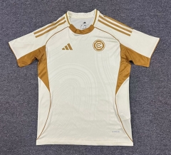 (S-4XL) 25-26 New England Revolution Beige Thailand Soccer Training Jersey AAA-512