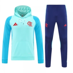 25-26 Flamengo Light Blue Thailand Soccer Tracksuit With Hat-418