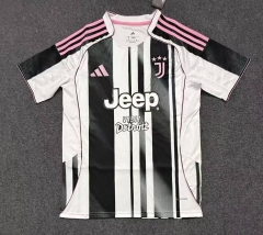 (S-4XL) 25-26 Juventus Home Black&White Thailand Soccer Jersey AAA