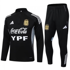 2025-26 Argentina Black Thailand Soccer Tracksuit -411