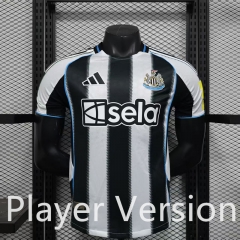 Player version 2025-26 Newcastle United Home Black&White Thailand Soccer Jersey AAA-888
