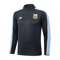 2025-26 Argentina Grey  Thailand Soccer Tracksuit top -815