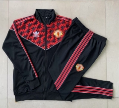 2025-26 Manchester United Black Thailand Soccer Jacket Uniform-815