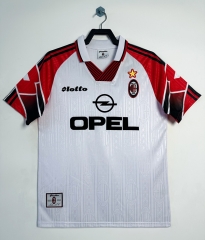 Retro Special Version 97-98 AC Milan Away White Thailand Soccer Jersey AAA-811