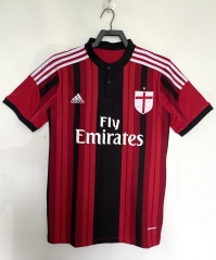 Retro Version 14-15 AC Milan Home Red&Black Thailand Soccer Jersey AAA-811