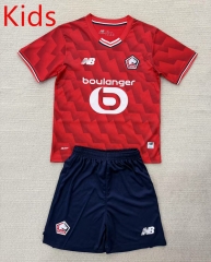2025-26 Lille Home Red Kid/Youth Soccer Uniform-AY