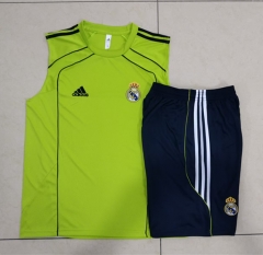 2025-26 Real Madrid Dark Green Thailand Vest-Sleeve Soccer Tracksuit-815