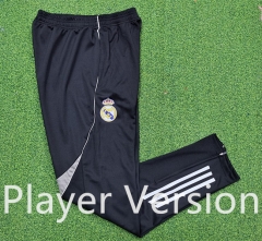 Player Version 2025-26 Real Madrid Black Thailand Soccer Long Pants-9926