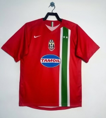 Retro Version 05-06 Juventus Away Red Thailand Soccer Jersey AAA-811