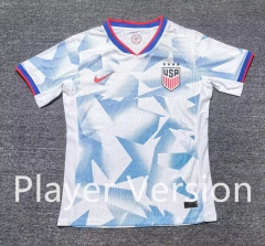 (S-3XL) Player Version 25-26 USA Home White Thailand Training Soccer Jersey AAA-4442