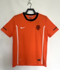 Retro Version 2010 Netherlands Home Orange Thailand Soccer Jersey AAA-811