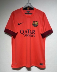 Retro Version 14-15 Barcelona Away Orange Thailand Soccer Jersey AAA-2483