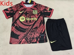 2025-2026 Special Edition Barcelona Red&Black Kids/Youth Soccer Uniform-507