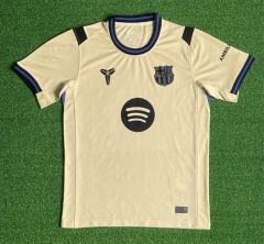 (S-4XL) 25-26 Correct Edition Barcelona Away Yellow Thailand Soccer Jersey AAA-403