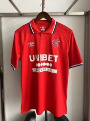25-26 Rangers Football Club 2nd Away Red Thailand Soccer Jersey AAA-2483