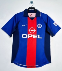Retro Version 00-01 Paris Home Blue&Red Thailand Soccer Jersey AAA-811