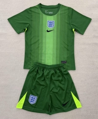 2025-26 England Goalkeeper Green Soccer Uniform-AY