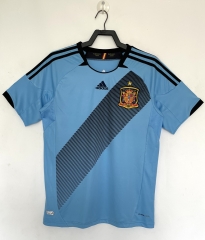 Retro Version 2012 Spain Away Blue Thailand Soccer Jersey AAA-811