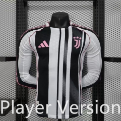 Player version 2025-26 Juventus Home White & Black  Thailand LS Soccer jersey-888