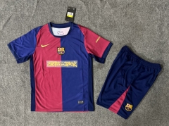 (with ads )2025-2026 Barcelona Blue&Red Soccer Uniform-6748