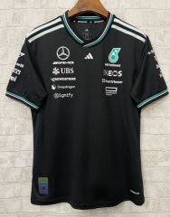 2025 Formula one Mercedes Black&Green  Formula One Racing Suit(The collar is different)