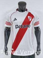 Player Version 2025-2026 River Plate Home White&Red Thailand Soccer Jersey AAA-1959