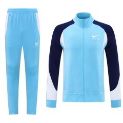 Nike Lake Blue Thailand Soccer Jacket Uniform-LH