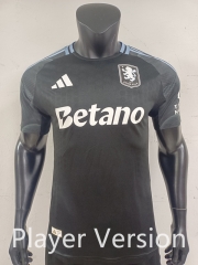 Player Version 2025-26 Aston Villa Away Black Thailand Soccer Jersey AAA-9926