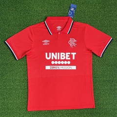 (S-4XL) 25-26 Rangers Football Club 2rd Away Red Thailand Soccer Jersey AAA-403