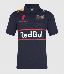 （s-3xl）2025 Formula one Red Bull Black  Formula One Racing Suit（With collar）