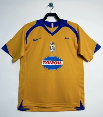 Retro version 05-06 Juventus 2nd Away Yellow Thailand Soccer Jersey AAA-811
