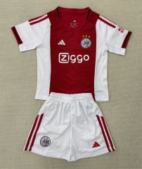 2025-2026 Ajax Home Red&White Soccer Uniform-AY