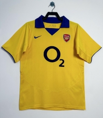 Retro Version 03-04 Arsenal Away Yellow Thailand Soccer Jersey AAA-811