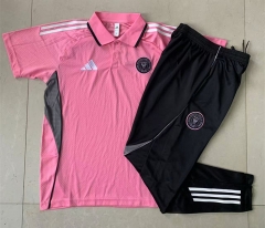 25-26 Inter Miami FC Pink Thailand Polo Uniform-817