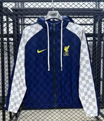 （s-3xl）2025-26 Tottenham Hotspur Blue& White Trench Coat With Hat -GB